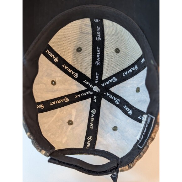 ARIAT Hat Camo SnapBack  Shield Embroidered Logo Hunting - Picture 7 of 7